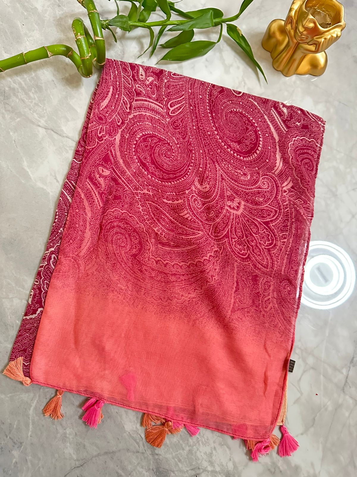 Rose Sunset Scarf – وشاح غروب الورد