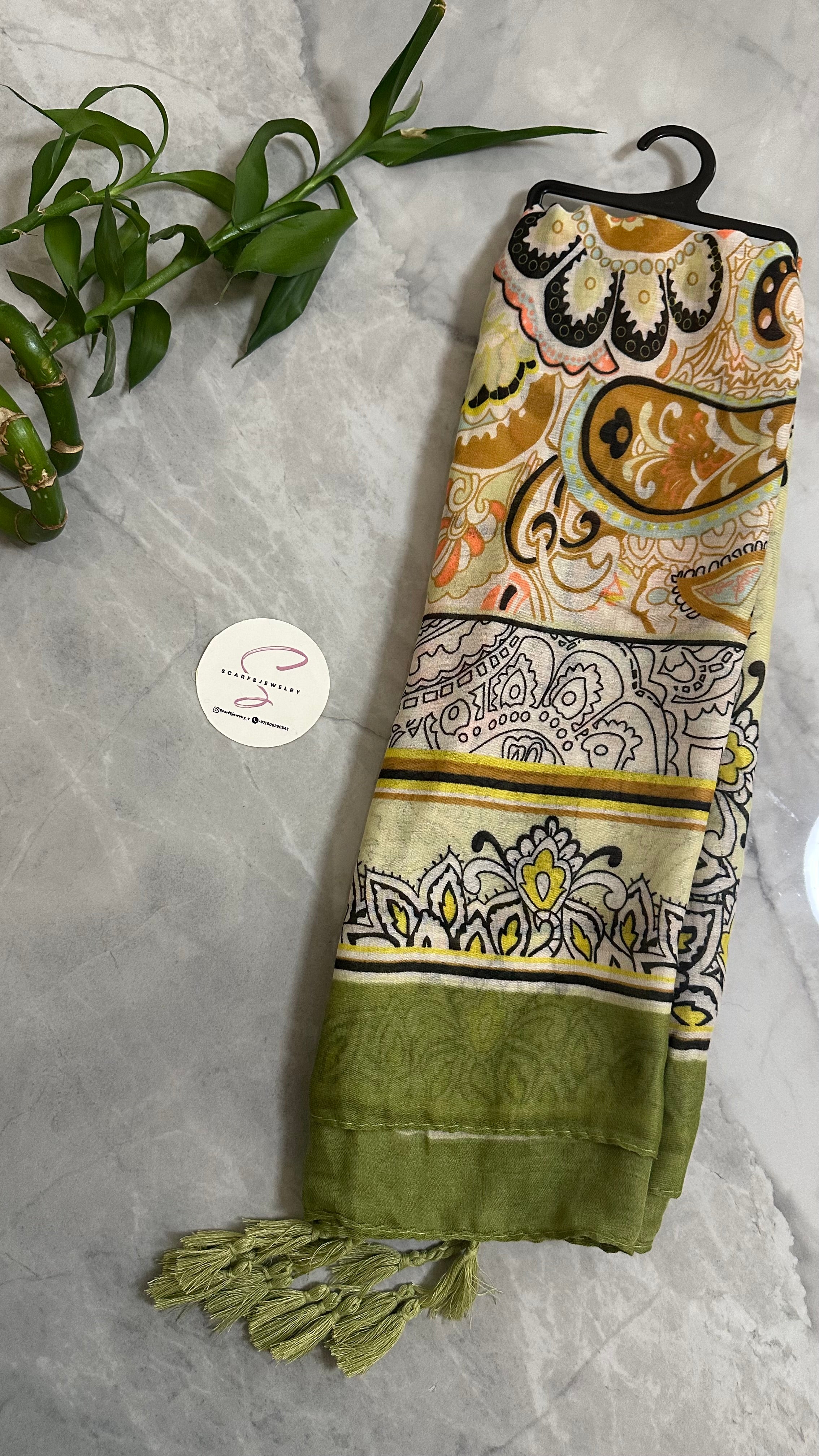 Bohemian scarf style