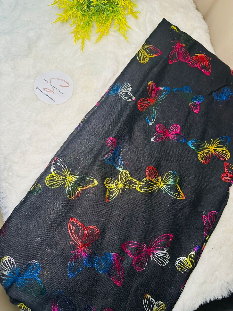 Midnight Butterfly Scarf