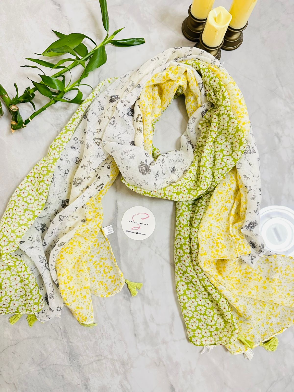 Spring Blossom Scarf | وشاح زهور الربيع