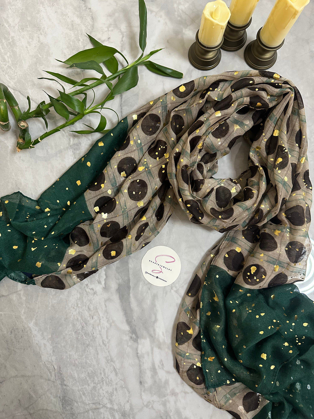Golden Dots Scarf Collection