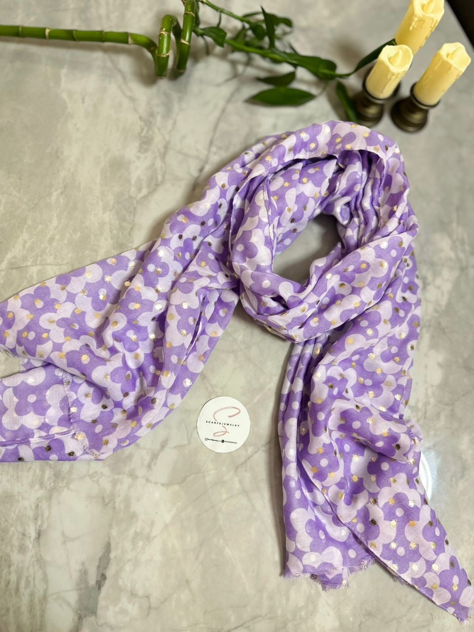 Golden Petal Scarf Collection